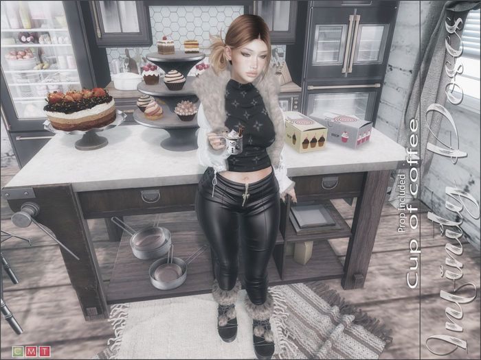 [..::Infinity Poses::..] Hot cup of coffee