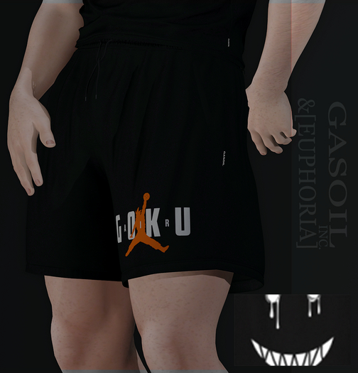 [GL - inc.] - [EUPHORIA] - Aaron shorts Black smile