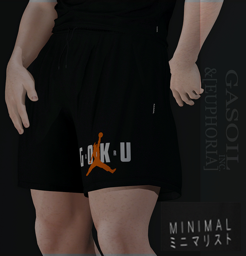 [GL - inc.] - [EUPHORIA] - Aaron shorts Black minimal