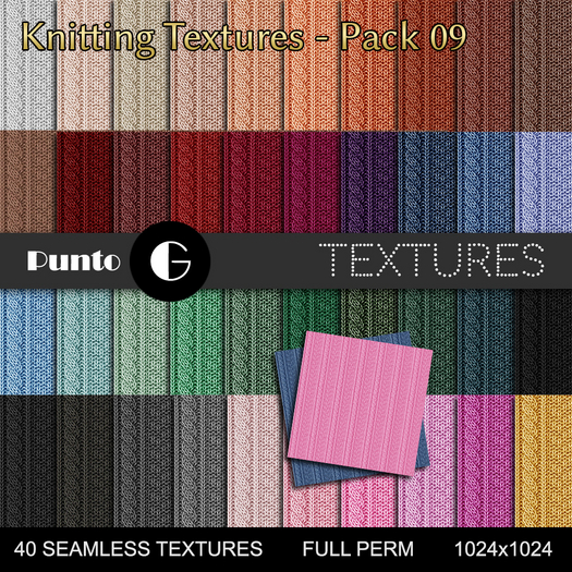 Full Perm Textures - Knitting Pack 09