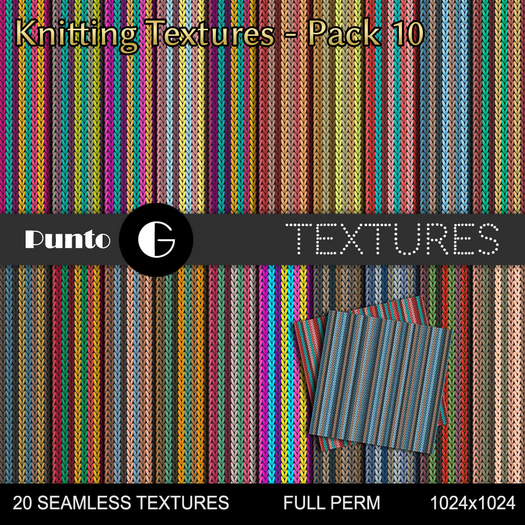 Full Perm Textures - Knitting Pack 10