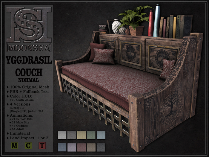 [MoonSha] Yggdrasil Living Room Couch - Normal