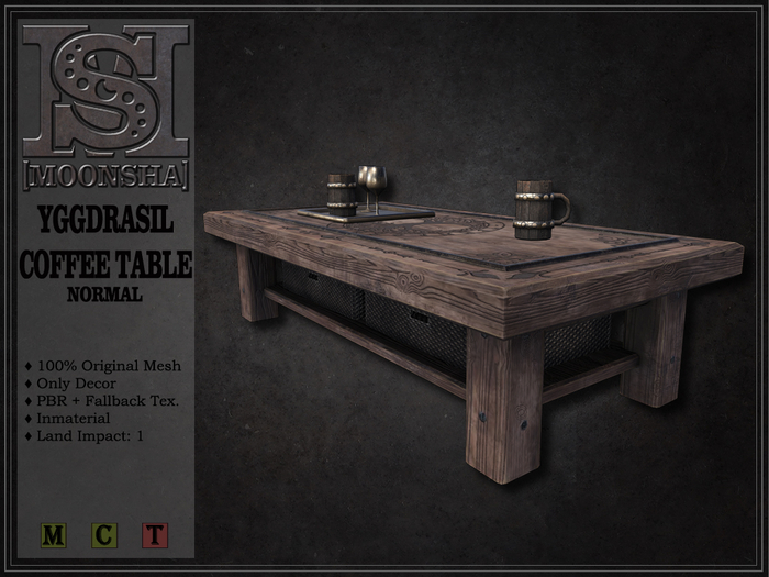[MoonSha] Yggdrasil Living Room Coffee Table - Normal