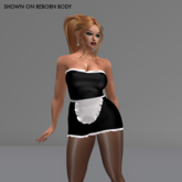 Black Maid's Dress For LARA X PETITE Body