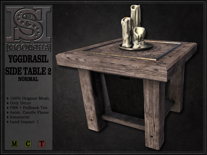 [MoonSha] Yggdrasil Living Room Side Table 2 - Normal