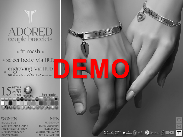 **RE** Adored Couple Bracelets DEMO