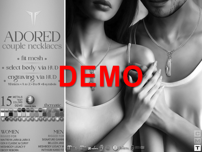 **RE** Adored Couple Necklaces - DEMO