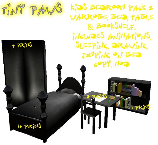 Kids Bedroom pack II Black (BOXED)