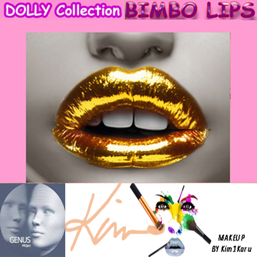 Dolly Collection Bimbo Lips " Pure Gold" Oversized
