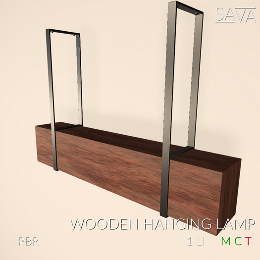 Wooden Hanging Light