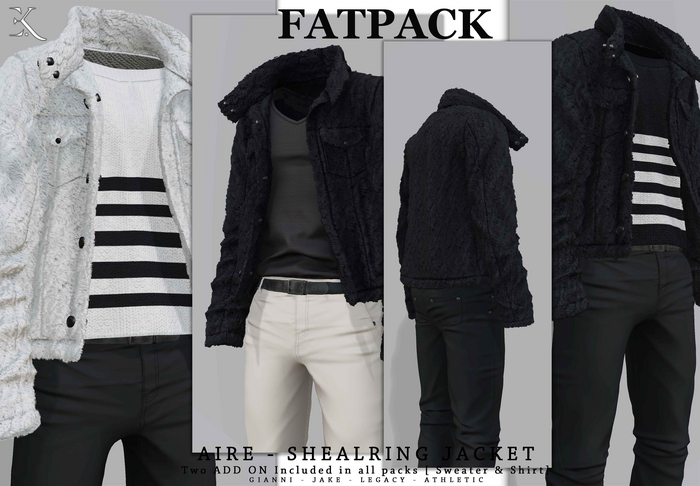 E.K - Aire Shearling Jacket - FATPACK {ADD - ME }