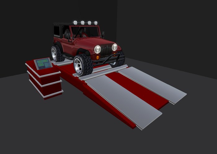 rolling road red and silver SCULPTED  3 PRIMS