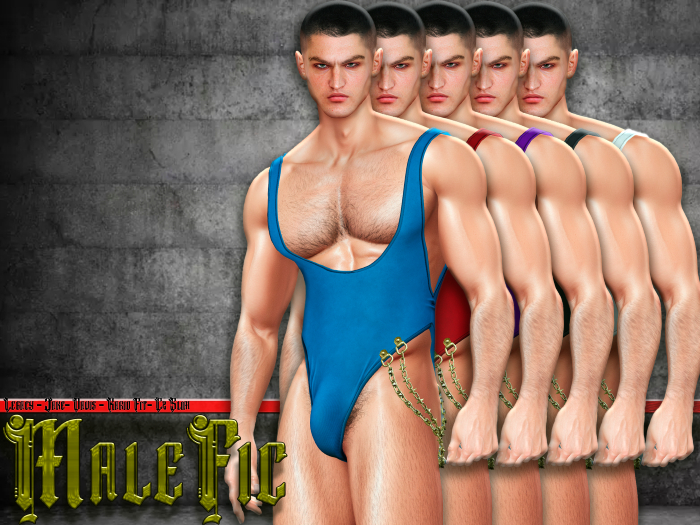 !!MaleFic Bodysuit Fire- FATPACK SOLID COLOR