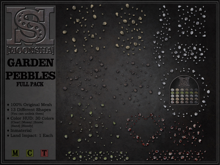 [MoonSha] Garden Pebbles - FULL PACK