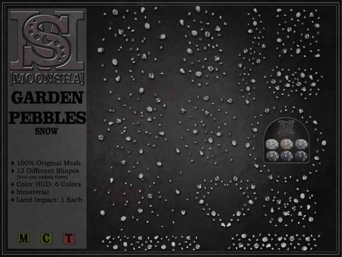 [MoonSha] Garden Pebbles - Snow