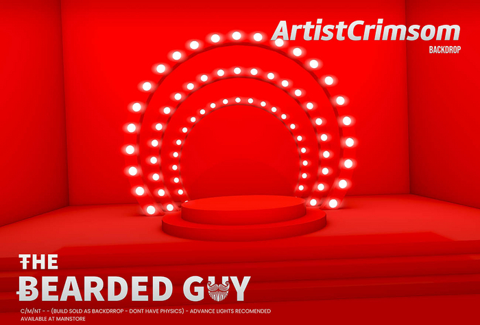 Artist Crimsom Backdrop - The Bearded Guy