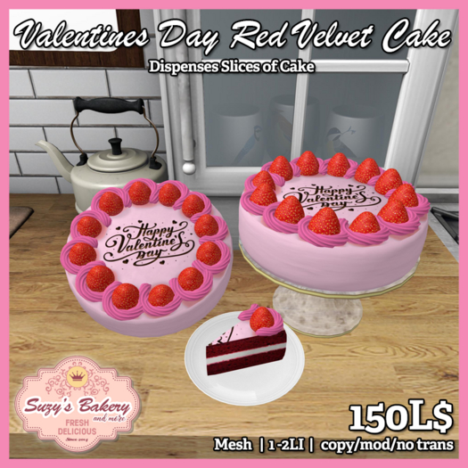Valentines Day Red Velvet Cake