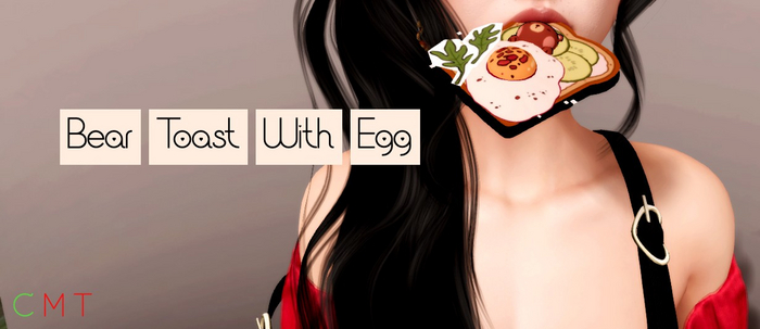 Bear Toast With Egg Mouthie 