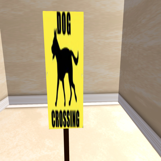 Sign Dog Crossing