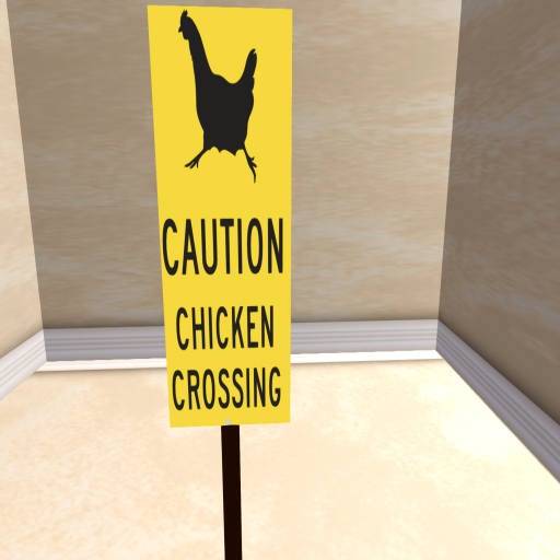 Sign Chickens Crossing