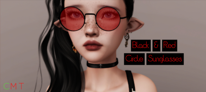 TLT-  Red/Black Circle Sunglasses  