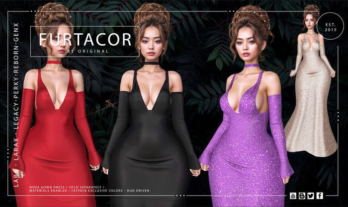 :::FurtaCor:::NOVA_GOWN_DRESS::: FATPACK