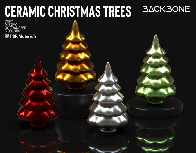 BackBone Ceramic Christmas Trees