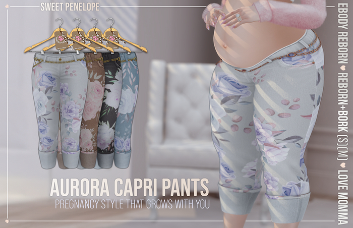 [*SP*] Aurora Capri Pants (Floral)