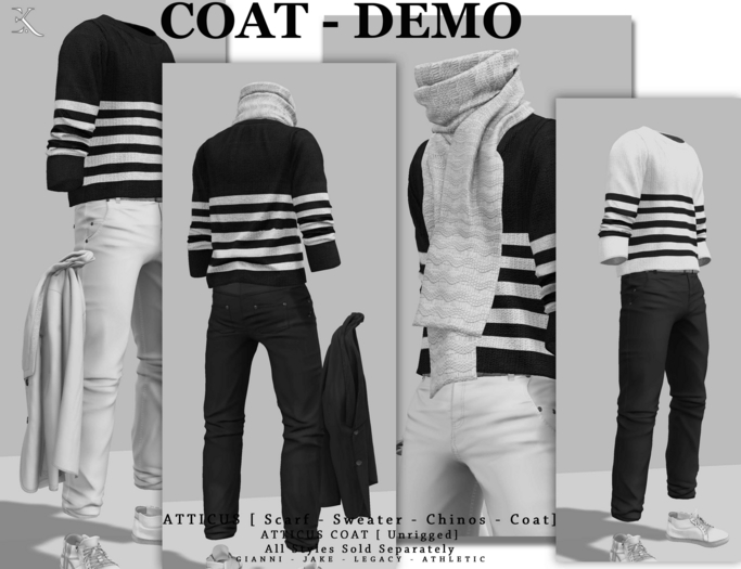 E.K - Atticus Coat - DEMO {ADD - ME }