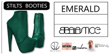 Baiastice_Stilts Booties-Emerald