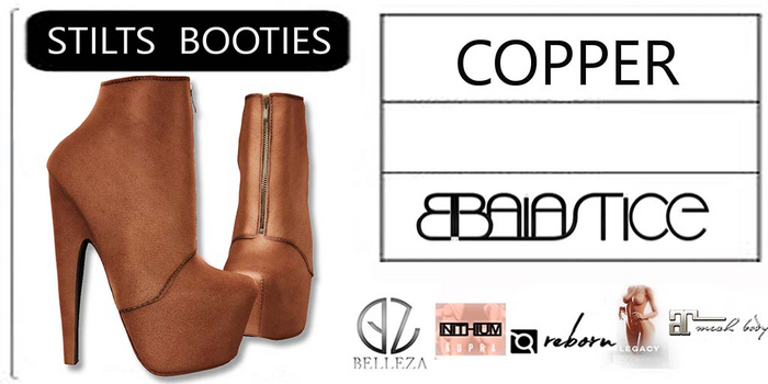 Baiastice_Stilts Booties-Copper
