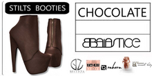 Baiastice_Stilts Booties-Chocolate