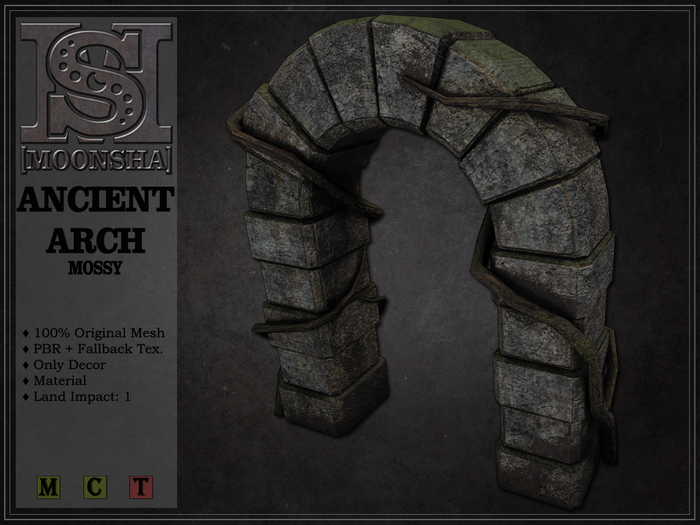 [MoonSha] Ancient Arch - Mossy [DECOR]