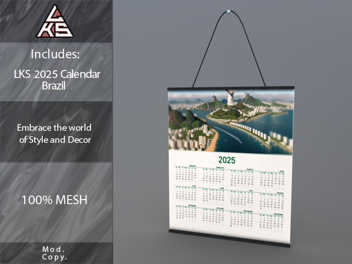 LKS 2025 Calendar Brazil