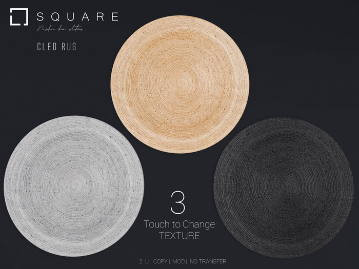 [ SQUARE ] - CLEO Rug - FREE GIFT