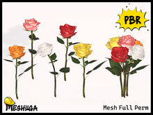 Meshuga PBR Valentines Beautiful Roses FULL PERM MESH
