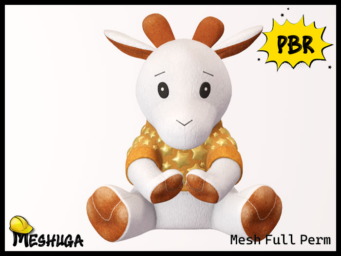 Meshuga PBR Milky the Goat Plush Toy FULL PERM MESH