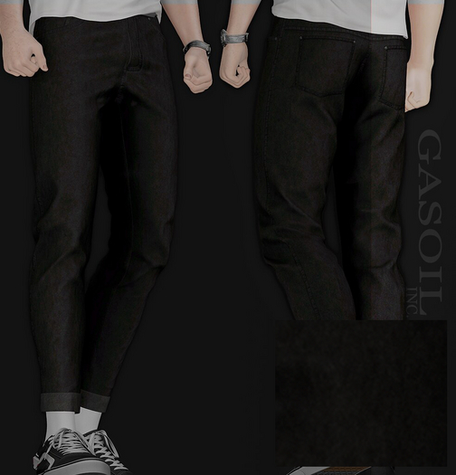 [GL - inc.] - [EUPHORIA] - NIMAN JEANS Black