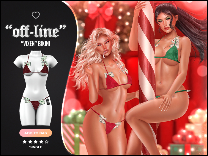 "Off-Line" x "Vixen" Bikini / Oxblood