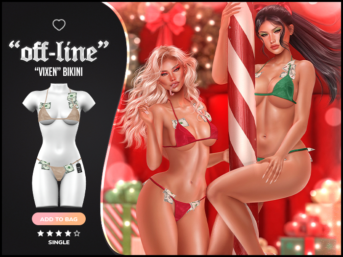 "Off-Line" x "Vixen" Bikini / Cream