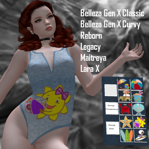 (GGD) Swimsuit 1-Appliques Fatpack