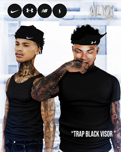 ALYX. Trap Black Visor (Fat-Pack)