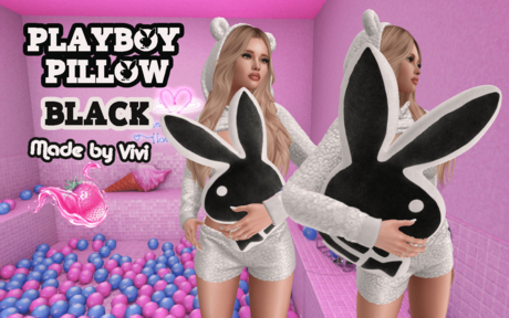 Second Life Marketplace - Vivi Playboy Pillow Black