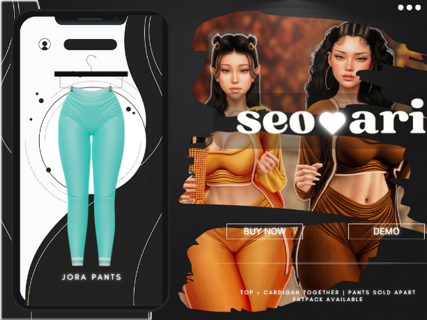 seoari . Jora Pants Turq - [ADD]
