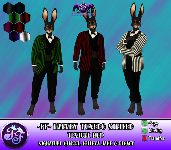 ~FF~ Harvey Tuxedo Striped