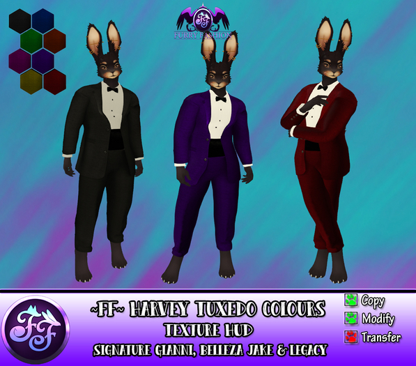 ~FF~ Harvey Tuxedo Colours