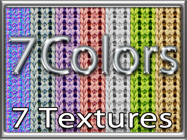 Zoy Texture [ Rustic Knit Raffia Seamless 01 ] 7 Textures