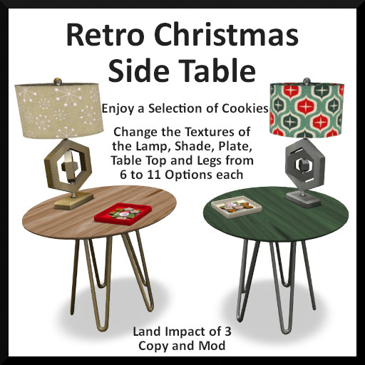 Ever Green - Retro Christmas Side Table