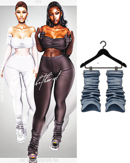 Unbothered-Mila LegWarmers(Blue)
