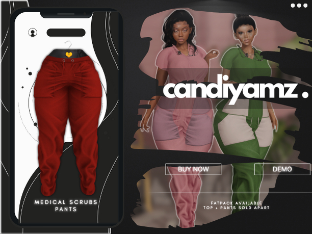 *CY* Medical Scrubs . Apple . Pants // (Add)